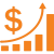 Scale Up And Increase Revenue Icon