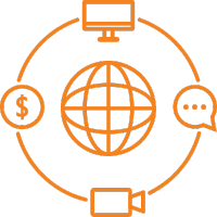 Transformation Remote Communication Icon